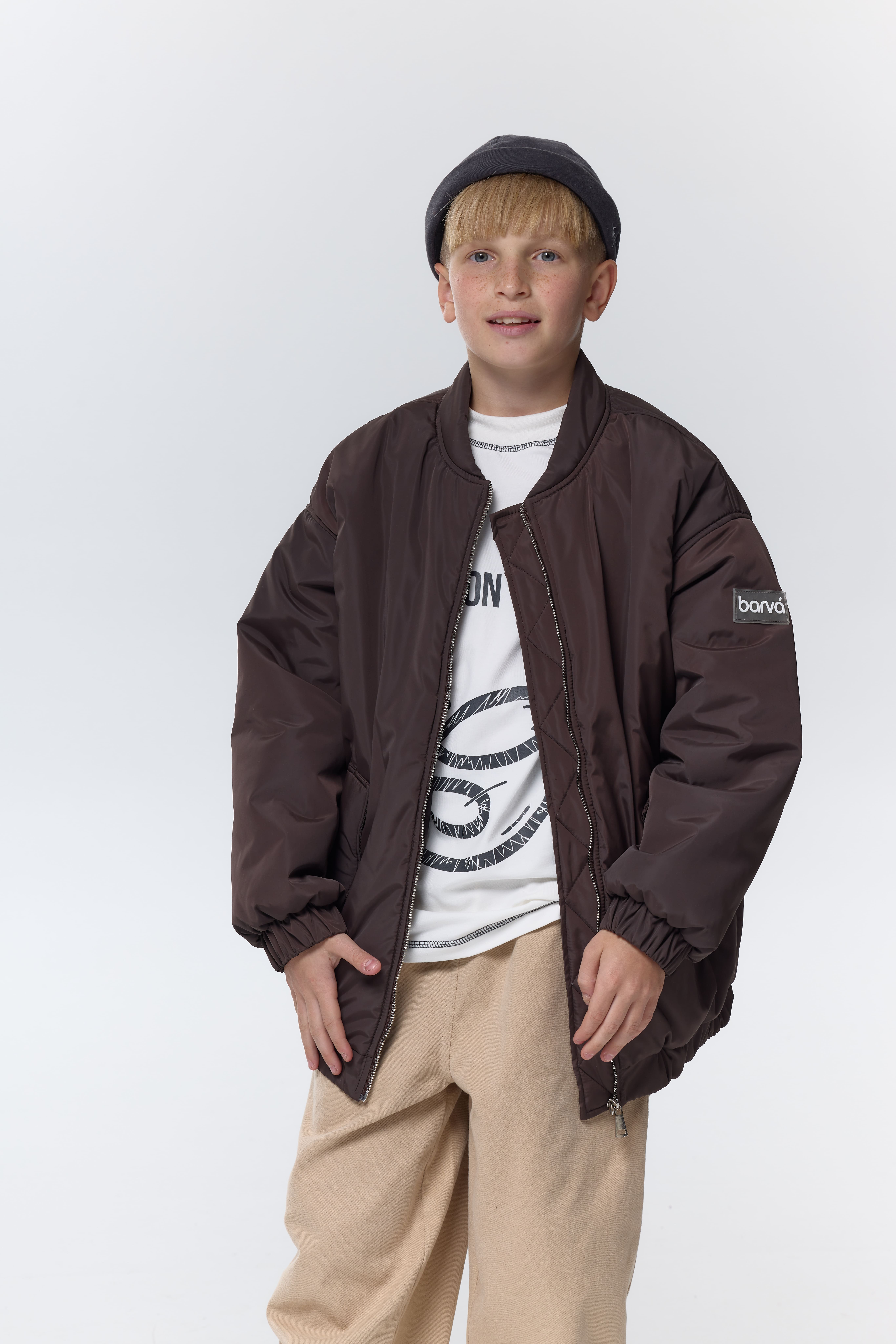 Бомбер-куртка шоколад unisex